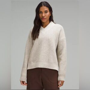 Lululemon Sweater - Alpaca Wool-Blend NWOT - Heathered Light Grey
